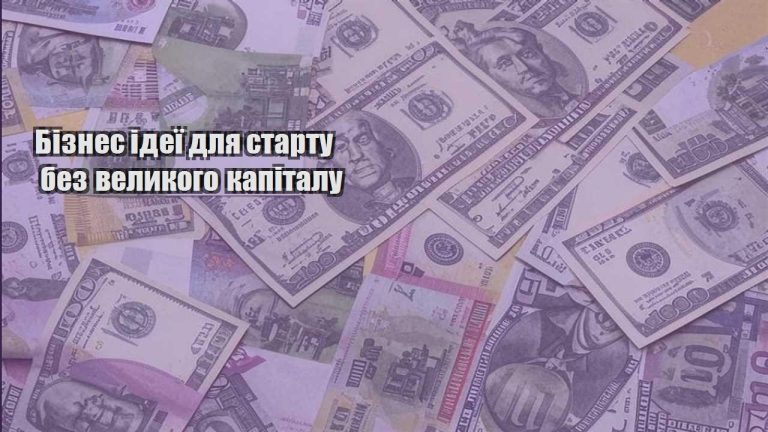 biznes ideyi dlya startu bez velykogo kapitalu